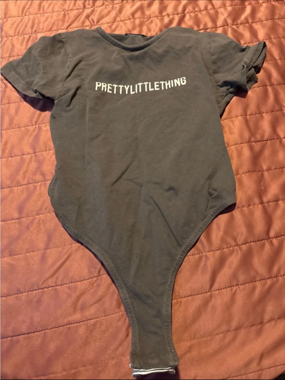 PrettyLittleThing Kids Black Logo One-Piece